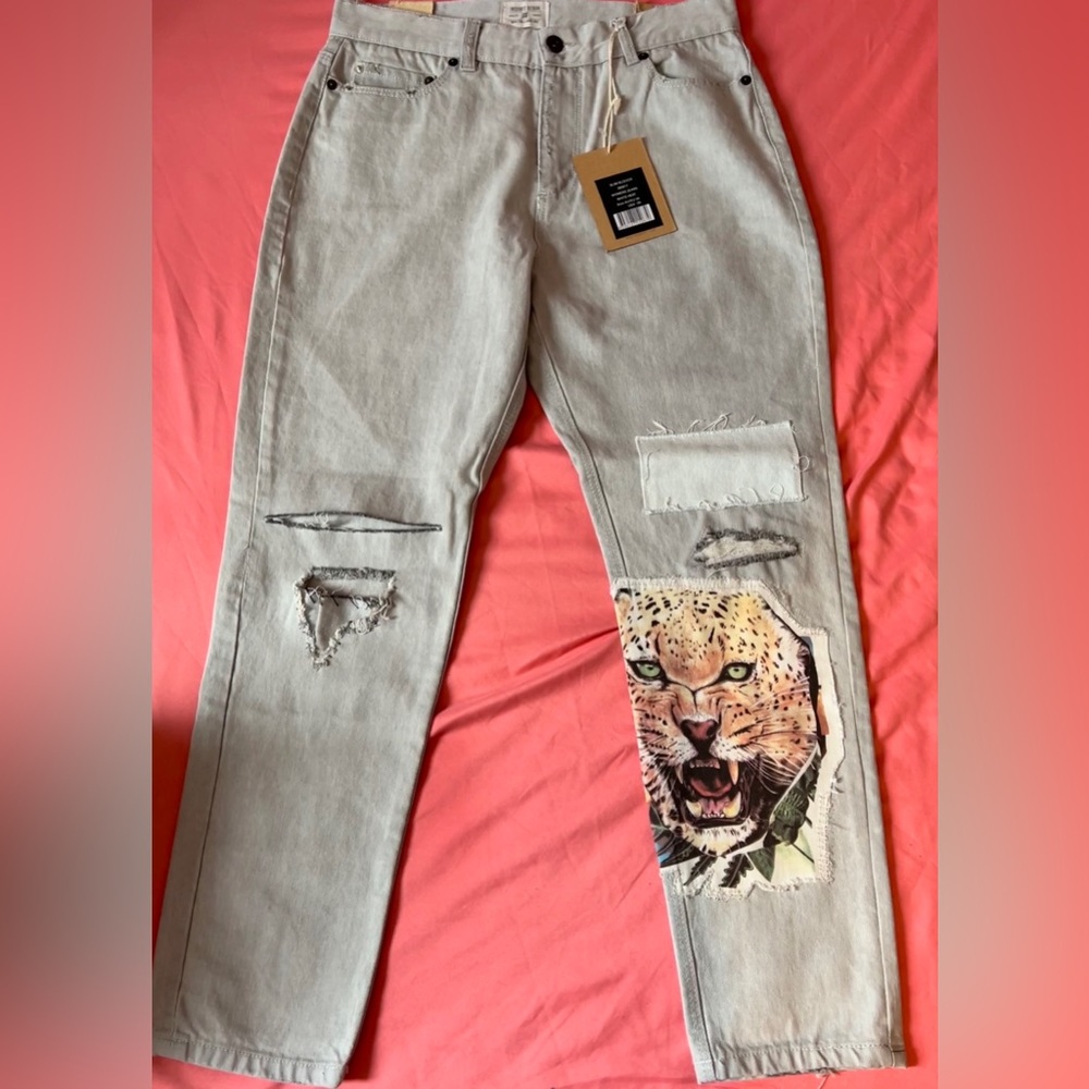 Very rare and unique INSIGHT DENIM cropped jeans - size 4